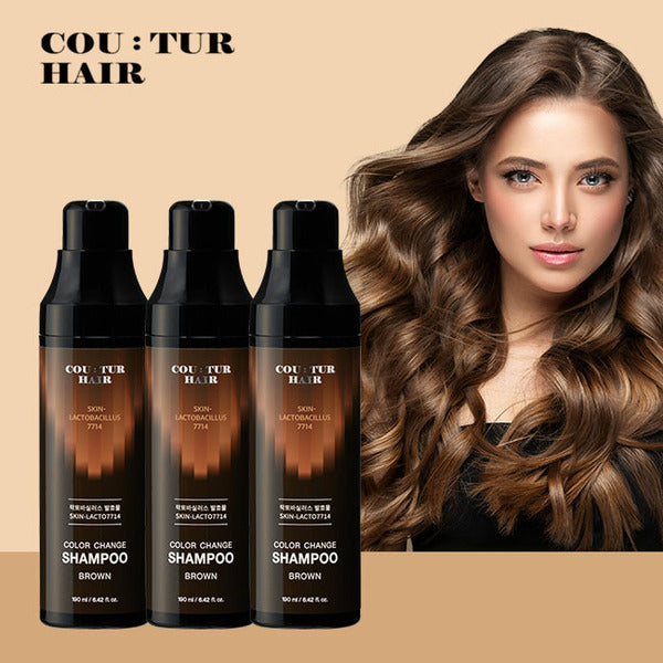 Guelpher Hair Skin Lacto7714 Dye Shampoo 3 (Light Brown/Dark Brown, Choose One)