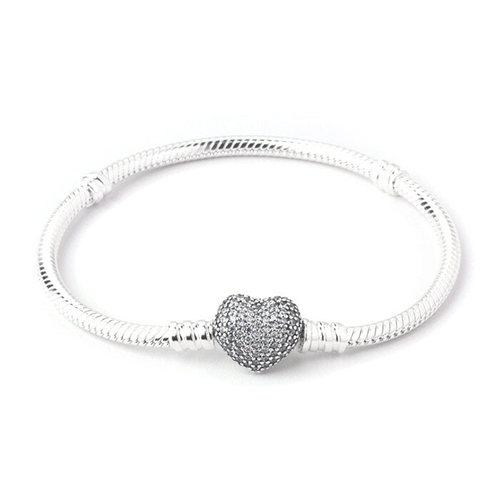Pandora 590727CZ Moments Sparkling Pavé Heart Bracelet