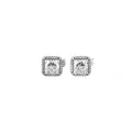 Pandora 290591CZ Square Sparkle Halo Stud Earrings