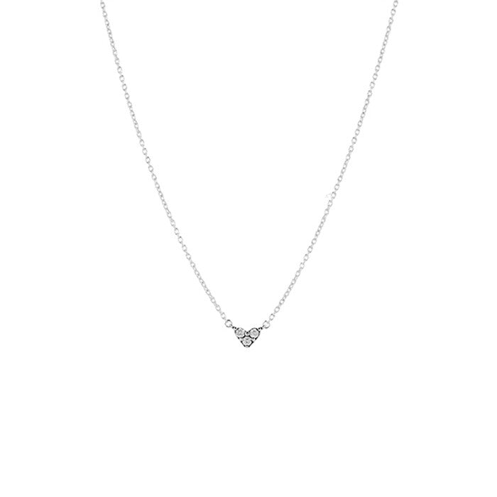 Pandora 393014C01 Triple Stone Heart Collar Necklace