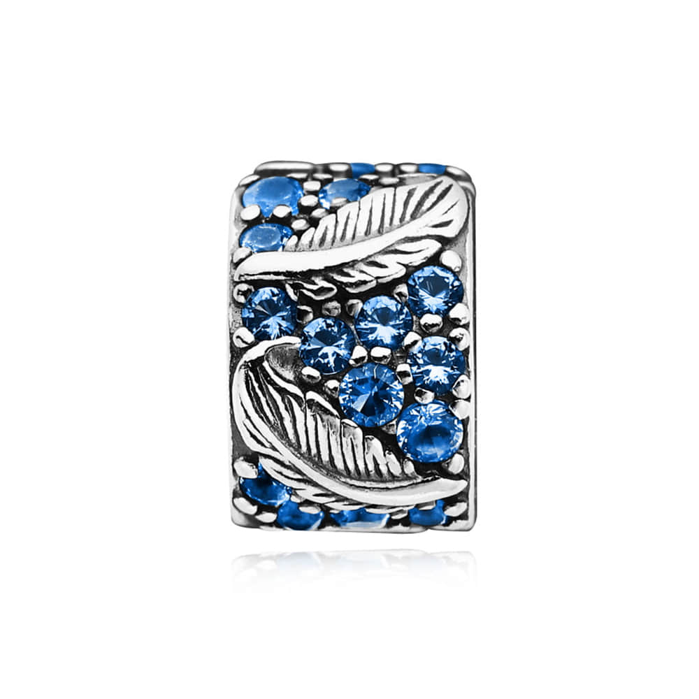 Pandora 792552C01 Curved Feather Pavé Clip