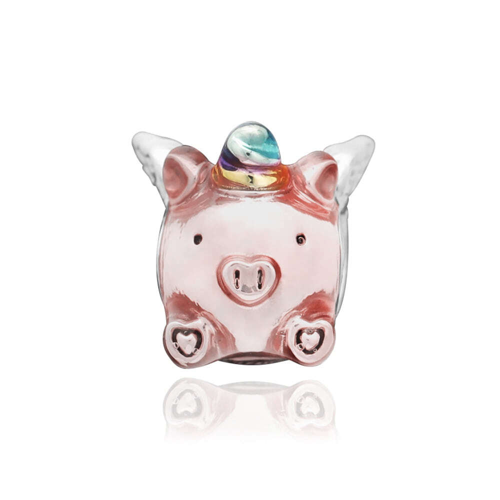 Pandora 792573C01 Flying Unicorn Pig