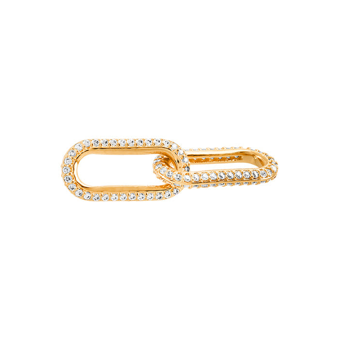 Pandora 769660C01 US Styling Pavé Double Link Ring