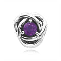 Pandora 790065C02 Purple Infinity Circle Ring (February birthstone)