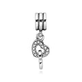 Pandora 791242CZ Interlock Heart Pendant and Dangle Silver