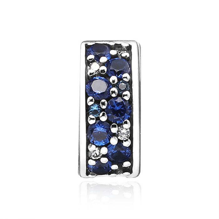 Pandora 791817NSBMX Blue Mosaic Shining Elegance Spacer Clip