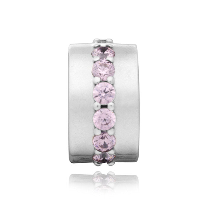 Pandora 791972PCZ Pink Shining Pass Clip