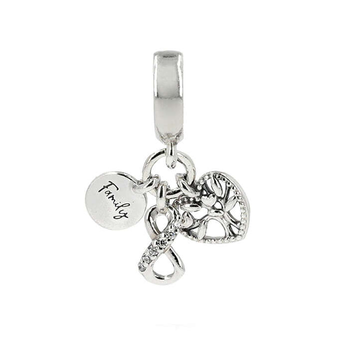 Pandora 792201C01 Family Infinity Triple Dangle