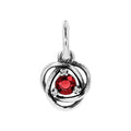 Pandora 793125C07 True Red Infinity Circle Dangle (July Birthstone)