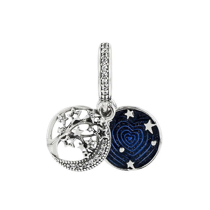 Pandora 799645C01 Double Dangle Tree Galaxy Mun Cheong