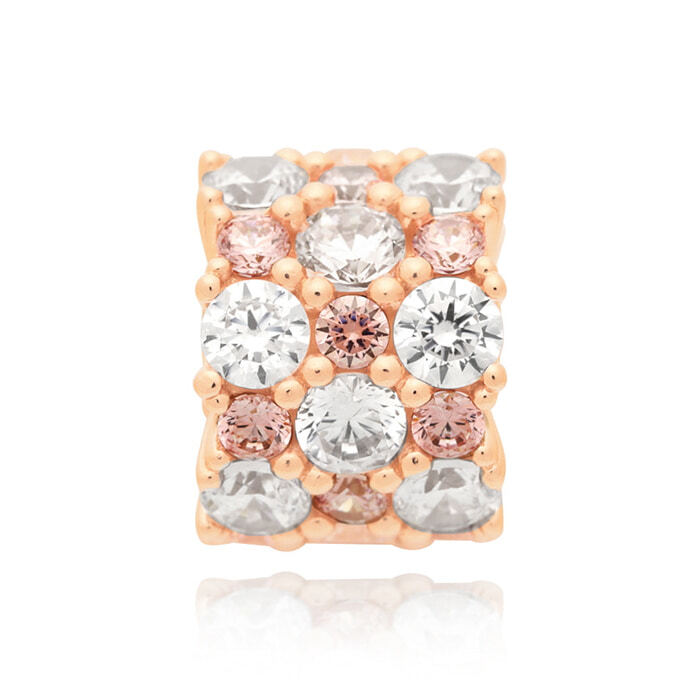 Pandora 788487C01 Rose Pink Clear Sparkle