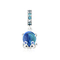 Pandora 791694C01 Cute Octopus Murano Glass Dangle