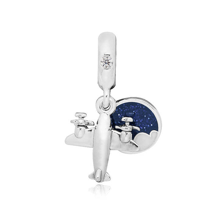 Pandora 798027CZ Propeller Plane Dangle