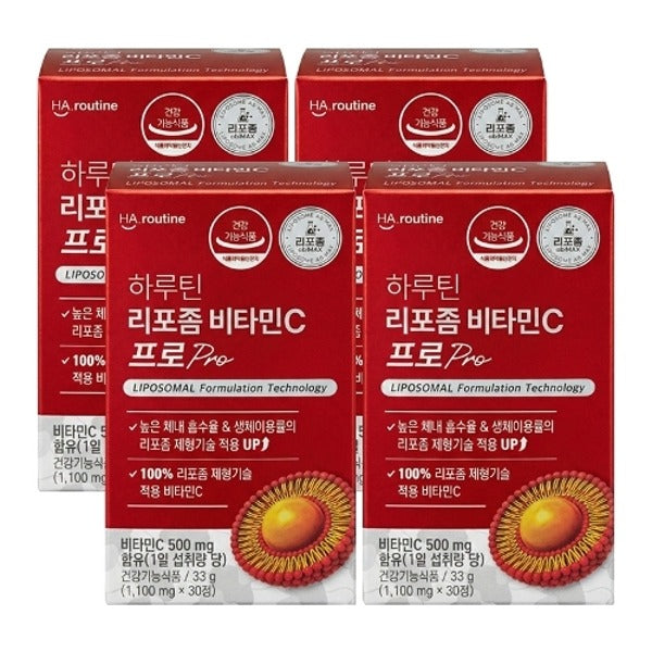 Hourontin Liposome Vitamin C Pro 1100mg X30 pills X4 packs 24068640713756