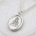 Athlete 925 Silver Buddha Electroplated 40cm Necklace (11911236A)