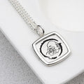 Athlete 925 silver Damascus no镀银40cm necklace (11911237A)