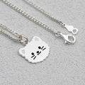 Athletic 925 silver cat chain baby children's necklace (11911242A)