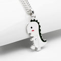 Athlete 925 Silver Dinosaur Baby Child Necklaces (11911244A)
