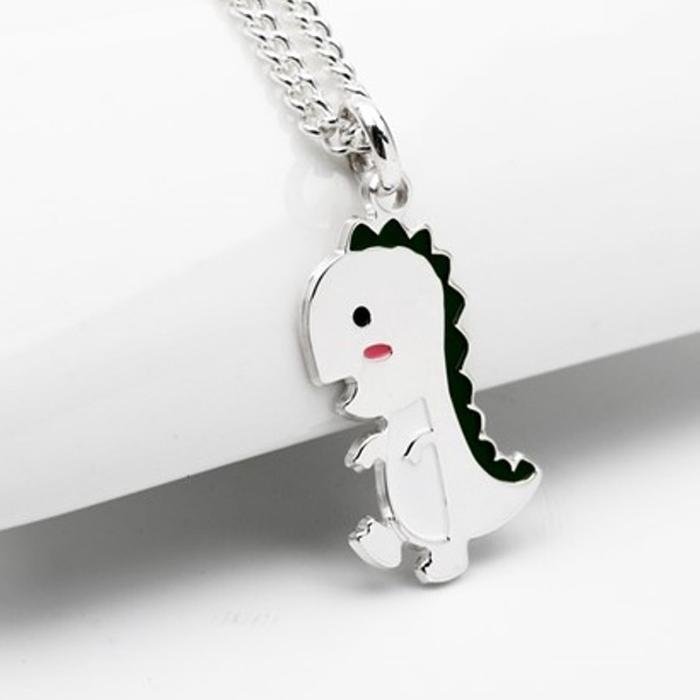 Athlete 925 Silver Dinosaur Baby Child Necklaces (11911244A)