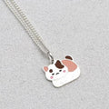 Athletic 925 Silver Cat Necklace for Babies and Children (14941957A)