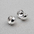Silver one-touch ring earings by Athlet, 925 sterling silver, round, 13mm (38303183A)