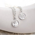 Athletic Silver Chain Bracelet 925 Two Rows Queen Coin Summer (38303302A)
