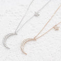 Athlete Silver Star Diamond Necklace (9443948A)