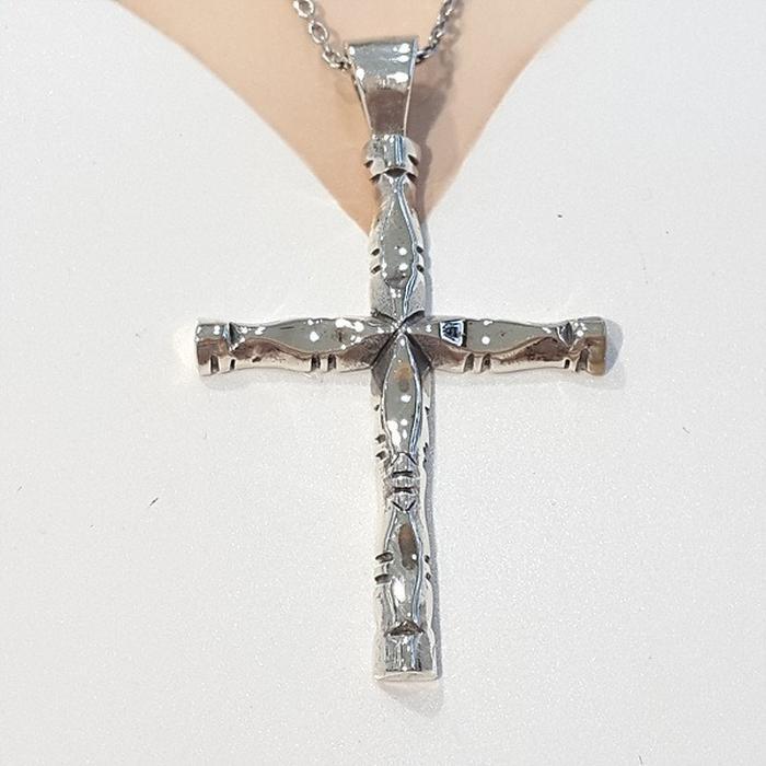 Bluekey silver cross pendant (230805-05) 10691081A