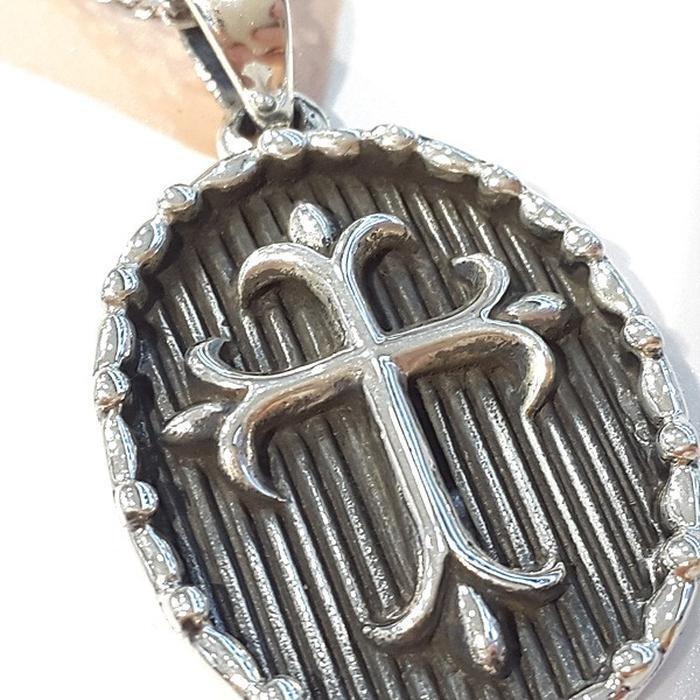 Bluekey silver cross pendant (10691086A)