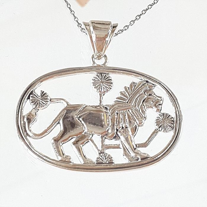 Bluekey Silver 925 Lion Necklace (240709-10) (16852970A)
