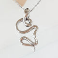 Bluekey Silver925 Snake Necklace 240709-07 (16853067A)