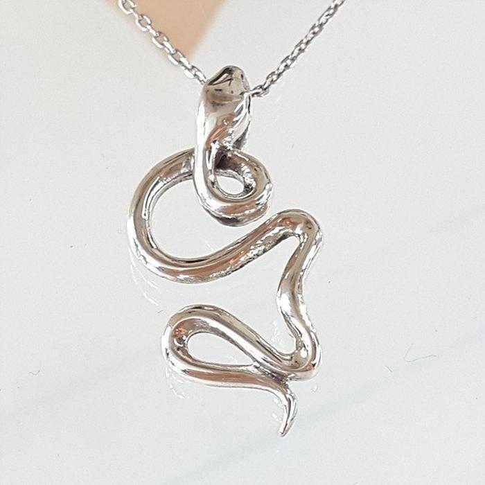 Bluekey Silver925 Snake Necklace 240709-07 (16853067A)