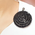 Bluekey A-grade Sapphire Rough Necklace Pin 240903-19 (19050282A)