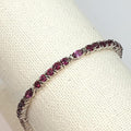 Bluekey AA-grade Rhodolite Garnet bracelet 240911-02 (19369306A)