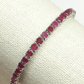 Bluekey Antique Red Ruby Raw Bracelet 241004-25 (21016209A)