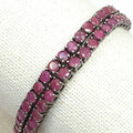 Bluekey Antique Ruby Gem Bracelet 241004-17 Birthstone (21016214A)