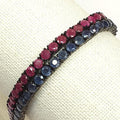 Bluekey Antique Rubiesapphire Raw Bracelet 241004-18 (21016216A)