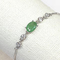 Bluekey A-grade green emerald bracelet 241004-11 (21016319A)