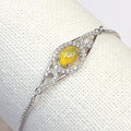 Bluekey A-grade Rainbow Opal Gem bracelet 241004-01 (21016336A)