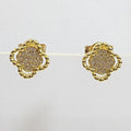 Bluekey Silver925 Cubic Zirconia Diamond Cut Earrings 241011-08 (23460930A)