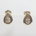 Bluekey Silver925 Cubic Zirconia Diamond Cut Earrings 241010-07 (23460933A)