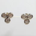 Bluekey Silver925 Cubic Zirconia Diamond Cut Earrings 241010-04 (23460934A)