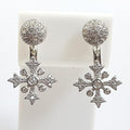 Bluekey Silver925 Cubic Zirconia Diamond Cut Earrings 241011-03 (23460937A)