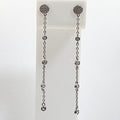 Bluekey Silver925 Cubic Zirconia Diamond Cut Earrings 241011-02 (23460938A)