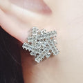 Bluekey Silver925 Cubic Zirconia Diamond Cut Earrings 241010-17 (23460942A)