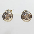 Bluekey Silver925 Cubic Zirconia Diamond Cut Earrings 241010-06 (23460944A)