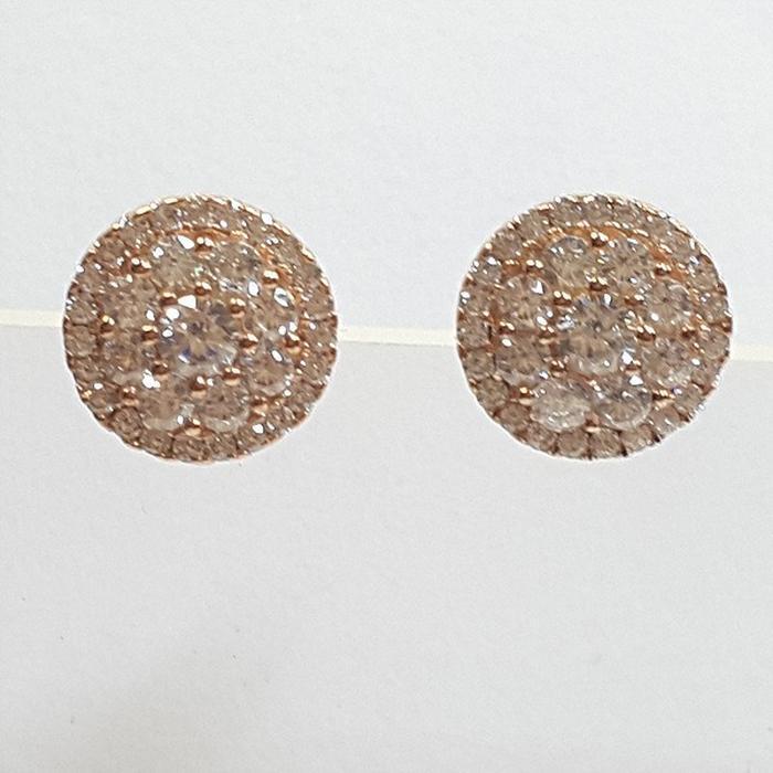 Bluekey Silver925 Cubic Zirconia Diamond Cut Earrings 241011-14 (23461101A)