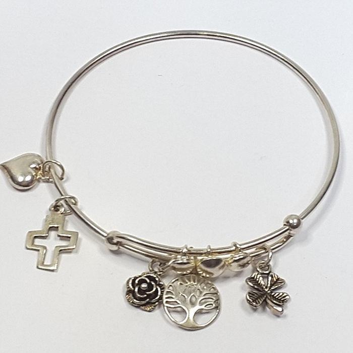 Bluekey Silver 925 Silver Decorative Bracelet 241201-08 (27384466A)