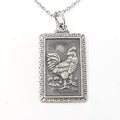 Bluekey Silver Zodiac Chicken Necklace 250206-06 (30201861A)