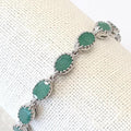 Bluekey A-grade Antique Green Emerald Raw Gem Bracelet 250209-03 (30460887A)